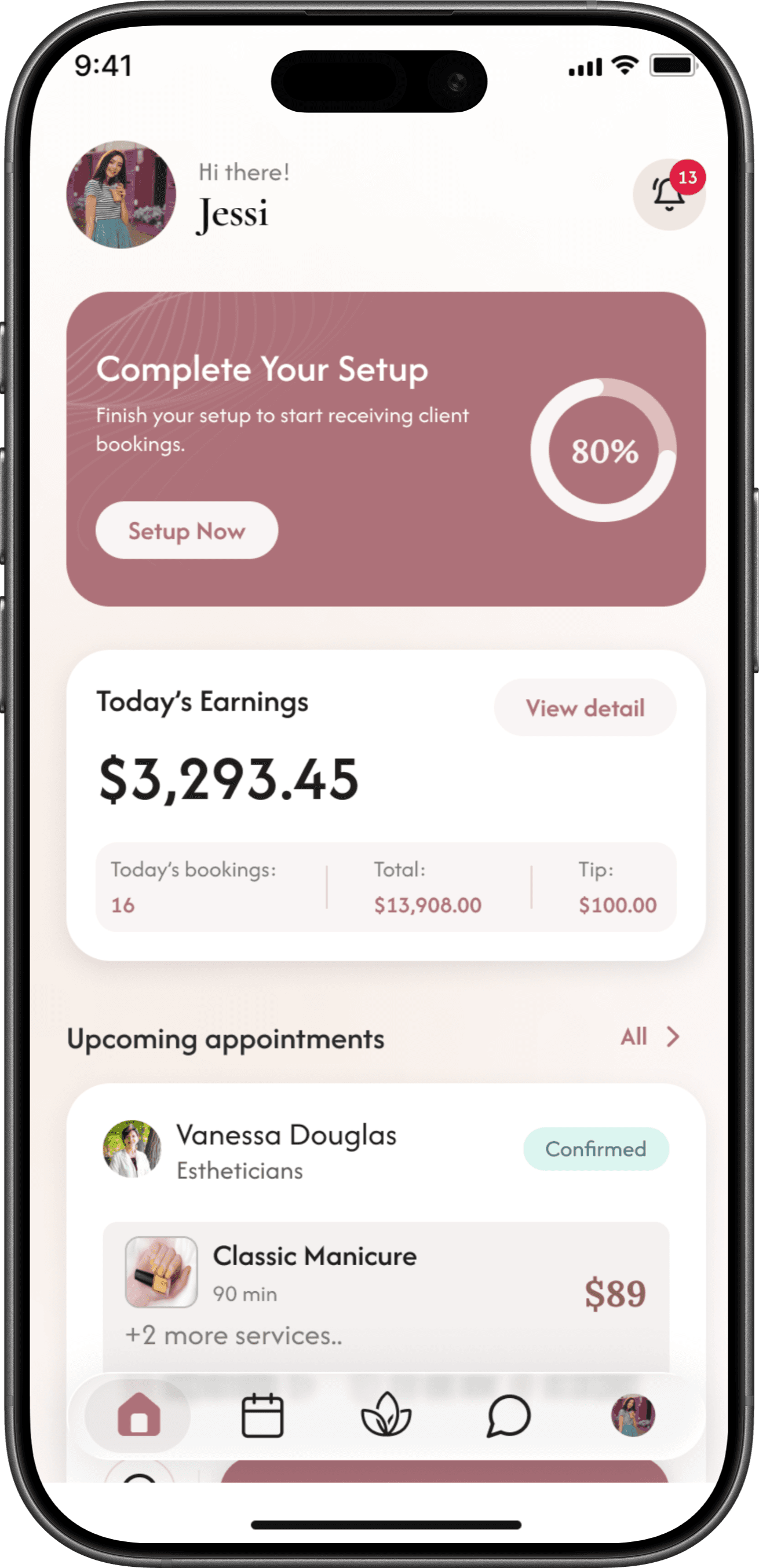 My Spa Pro provider dashboard